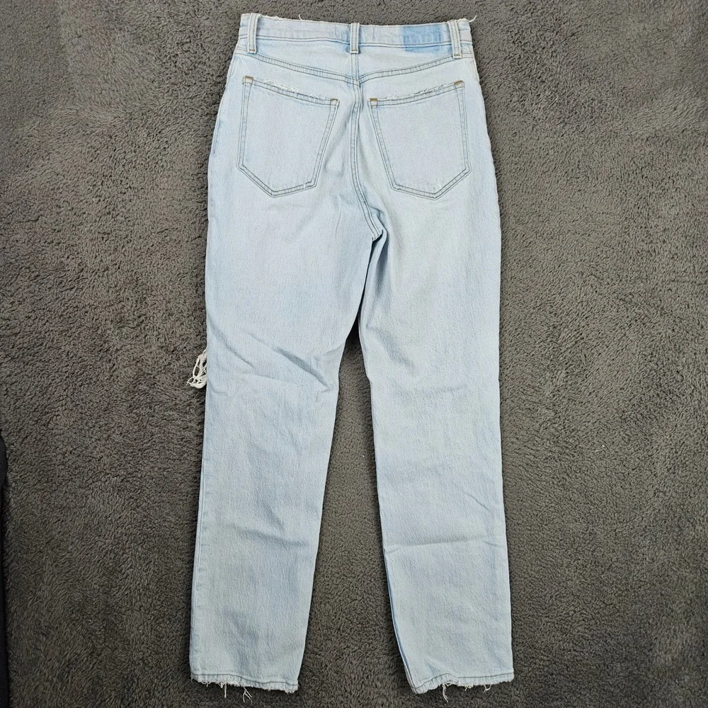 Abercrombie‎ & Fitch Curve Love 90s Straight Ultra High Rise Jeans 28 6R